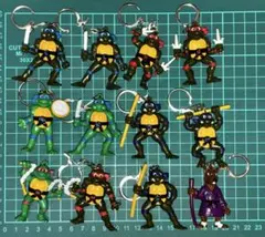 ミュータントタートルズ キーホルダー 12個セット レトロ