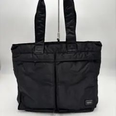 ✨極美品✨ポーター タンカー トートバッグ ブラック 黒 肩掛けA4収納