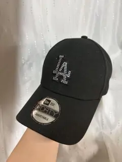 New Era 9TWENTY ブラック キャップラインストーンデコ - メルカリ