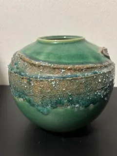 信楽焼 花瓶 花器 壺 陶器 フラワーベース 飾り壺 陶芸 オブジェ インテリアのサムネイル