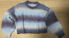 earth music&ecology グラデーションニットプルオーバー