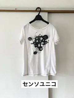 センソユニコ モチーフ付き半袖カットソー M 日本製のサムネイル