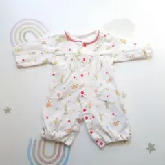 くま柄カバーオール 50-60cm