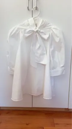 INGNI ボウタイブラウス ホワイト 半袖