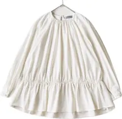 ADORE アドーア シルキーローンブラウス ノースリーブ 光沢 白 D473 