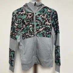 Reebok グレー フルジップパーカー