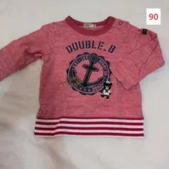 ミキハウス DOUBLE.B ダブルビー 長袖Tシャツ ロンT 90 男の子