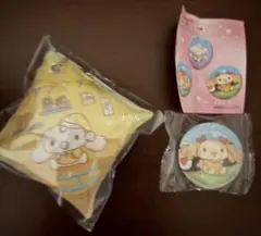 最終価格 くら寿司 シナモロール クッションチャーム みるく 缶バッジ シフォン