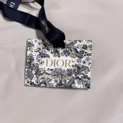 Dior 花柄ショップ袋 ネイビーリボン　小