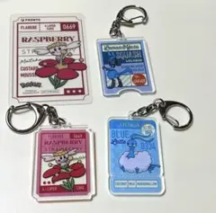 ポケットモンスター　プロントコラボのキーホルダーとカード