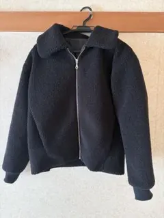 ジーユー ボアブルゾン Mサイズ 黒 GU