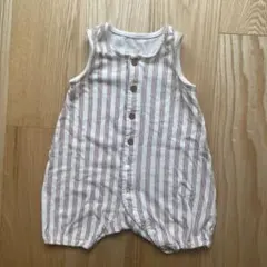 UNIQLO ストライプロンパース 60 ユニクロ