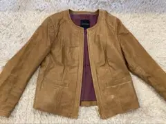 【近日中処分のため値下げ】トゥモローランド レザージャケット　キャメル