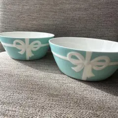 Tiffany 陶器ボウル2個セット