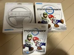Wii　マリオカート　ソフト　ハンドル2つ付き　任天堂