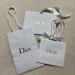 Dior エンボス加工 ホワイトバッグ3点セット
