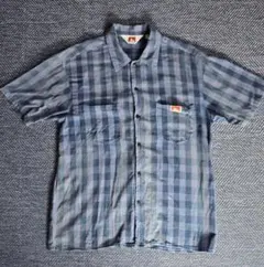 BEN DAVIS チェック柄shirt M 襟シャツ ワークシャツ