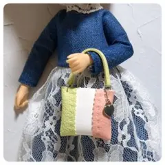 ハンドメイド　ミニチュアバッグ　リカちゃん　アイシードール等用　小物アイテム