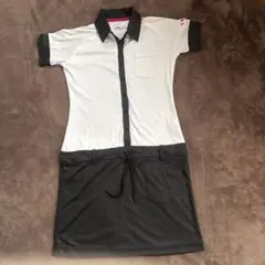 レディース ゴルフ ワンピース ホワイト ブラック　アンダーアーマー