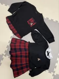 み*ん様 petit main 100cm 80cm 兄妹 お揃い リンクコーデ