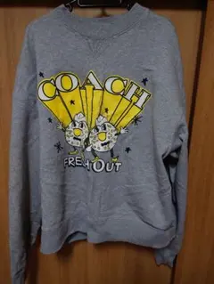 COACH スウェット グレー グラフィック