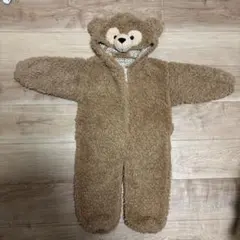 ダッフィー風 もこもこ カバーオール 90cm 秋冬用 ふわふわ 着ぐるみ