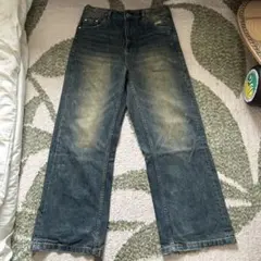 simple project ワイドデニム DISTRESSED JEANS - メルカリ