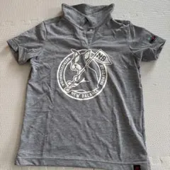 New Balance グレー ポロシャツ 犬ロゴ