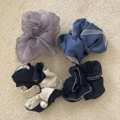 シフォンヘアシュシュ4点セット