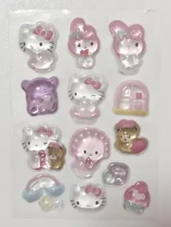 ボンボンドロップシール おすそ分け マイメロ ハローキティ ピアノちゃん クロミ