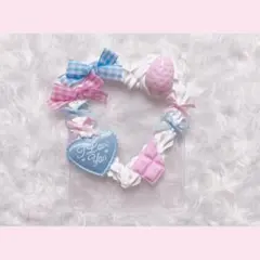 ♥ホイップデコ トレカケースデコ 硬質ケース 量産型 ピンク 水色♥