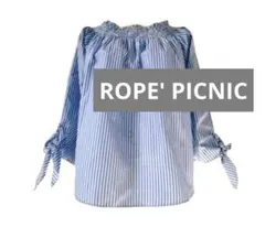 ROPE' PICNIC 2WAY シャーリングリボン袖口ブラウス