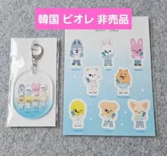 スキズ ビオレ 韓国 ポップアップ　キーホルダー ステッカー SKZOO