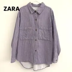 ZARA キッズ服 ストライプシャツ 130cm 春