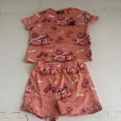 XLARGE 80㎝　恐竜柄 Tシャツとショートパンツセット