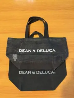 DEAN&DELUCA トートバッグ　２つまとめ売り　ブラック　メッシュ