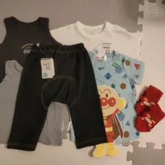 セット売り　アンパンマン　車　肌着　半袖T 靴下