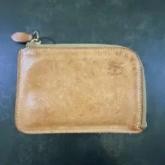 イルビゾンテ L字ファスナー財布 ベージュ ヌメ IL BISONTE