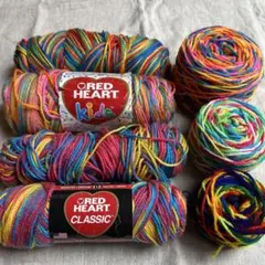 Red Heart マルチカラー毛糸 レッドハート　アメリカ