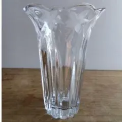 クリスタルガラス フレア型花瓶