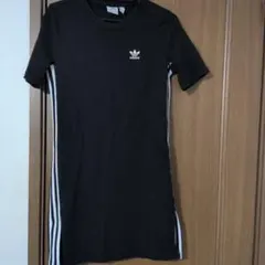 adidas 半袖ミニワンピース ブラックのサムネイル