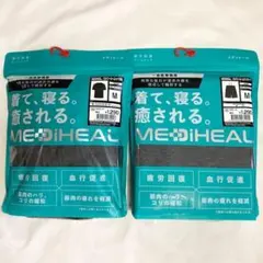 ワークマン メディヒール リカバリーウェア　半袖 パンツハーフ M チャコール