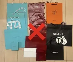 Tiffany & Co、CHANEL、エルメスショップ袋11点