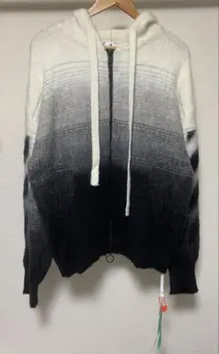 OFF-WHITE オフホワイト モヘアニットフーディー