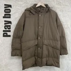 【希少】PLAYBOY COLLECTION ダウンジャケット ブラウンMのサムネイル