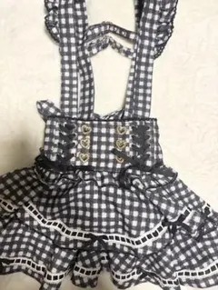 LIZ LISA リズリサ はしごリボンギンガムティアードスカパン ブラック