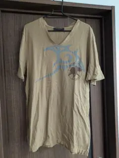 HUNTING WORLD Vネック Tシャツ イタリア製 ベージュ 50のサムネイル
