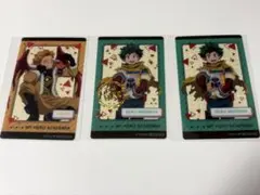 ヒロアカ ナムコ限定 緑谷出久 ホークス クリアカード