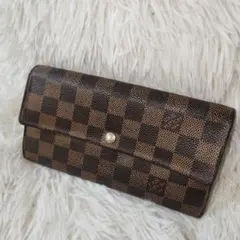 ルイヴィトン ダミエ ポルトフォイユ サラ 長財布 カード10枚