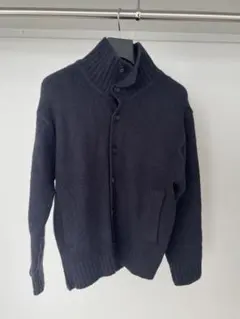ユニクロ ウールブレンド スタンドカラーニットジャケット XS